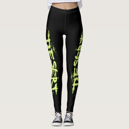 Leggings Légendes noires avec logo GW (Devant)