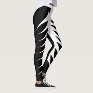 Leggings Légendes noires et blanches