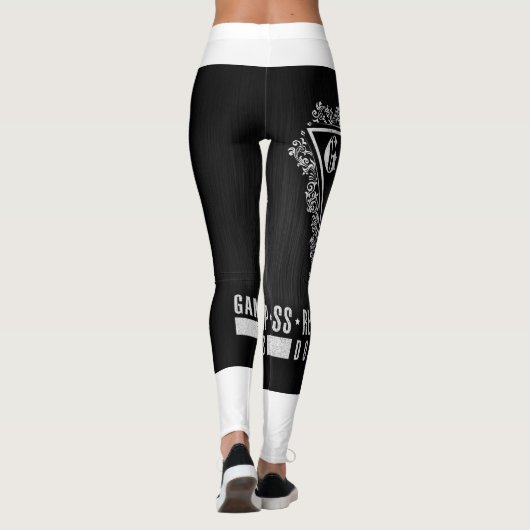 Leggings Légendes noires et blanches (Dos)