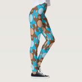 Leggings Légendes Nounours bleues ados (Droite)