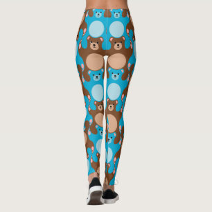Leggings Légendes Nounours bleues ados