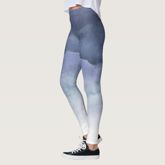 Leggings Légendes Ombre Aquarelle Bleu (Gauche)