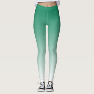 Leggings Légendes Ombre Vert et Blanc tendance