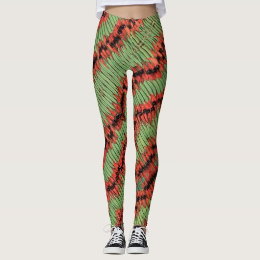 Leggings Légendes par BINGALUM Conception "PEAS n PODS" (Devant)