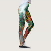 Leggings Légendes personnalisées Art aquarelle d'automne (Droite)