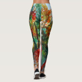 Leggings Légendes personnalisées Art aquarelle d'automne (Dos)