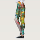 Leggings Légendes personnalisées Art aquarelle d'automne (Gauche)