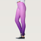 Leggings Légendes personnalisées avec dégradé violet (Gauche)