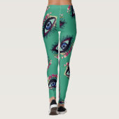 Leggings Légendes personnalisées Blue Eye Art (Dos)