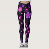 Leggings Légendes personnalisées en fleur radiante (Devant)