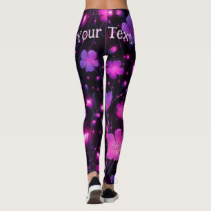 Leggings Légendes personnalisées en fleur radiante