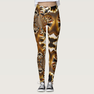 Leggings Légendes personnalisées magiques de feu fractal