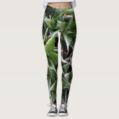 Leggings Légendes photo vertes Plantes Succulentes, M (Devant)