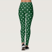 Leggings Légendes Pois vertes (Dos)