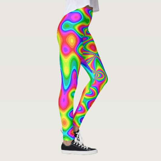 Leggings Légendes psychédéliques colorées (Droite)