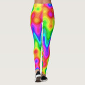 Leggings Légendes psychédéliques colorées (Dos)