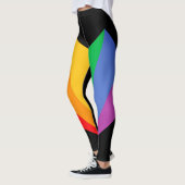 Leggings Légendes rayantes de l'arc-en-ciel (Gauche)