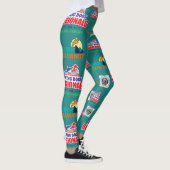 Leggings Légendes régionales avec logo AKC - Turquoise (Droite)