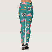 Leggings Légendes régionales avec logo AKC - Turquoise (Dos)