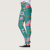 Leggings Légendes régionales avec logo AKC - Turquoise (Gauche)