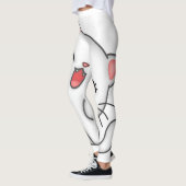 Leggings Légendes rose chaton (Gauche)