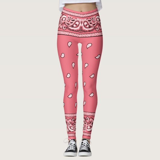 Leggings Légendes roses de Bandana (Devant)