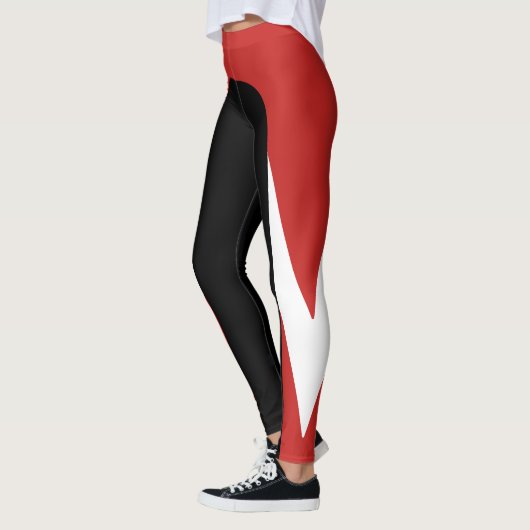 Leggings Légendes rouge/blanc/rouge/noir Motif (Gauche)