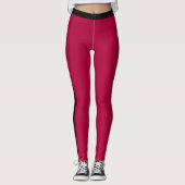Leggings Légendes rouges Bande latérale noire ou Choisir de (Devant)