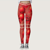 Leggings Légendes rouges mignonnes (Devant)