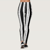 Leggings Légendes simples en noir et blanc (Dos)