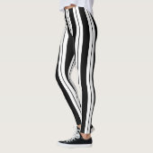 Leggings Légendes simples en noir et blanc (Gauche)