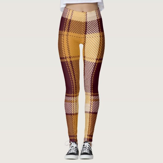 Leggings Légendes souples automne rustique (Devant)