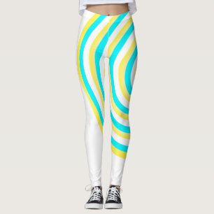 Leggings Légendes sur impression avec conception circulaire