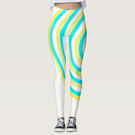 Leggings Légendes sur impression avec conception circulaire (Devant)
