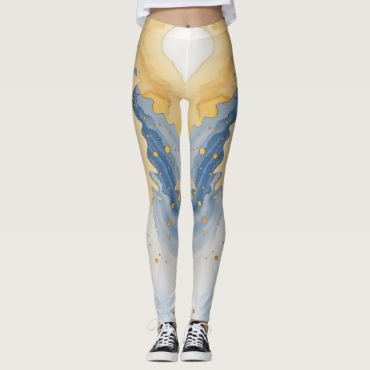 Leggings Légendes sur impression avec conception circulaire (Devant)
