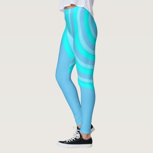 Leggings Légendes sur impression avec conception circulaire (Gauche)