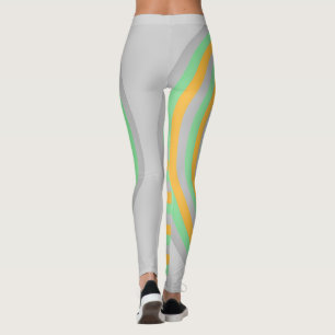 Leggings Légendes sur impression avec conception circulaire