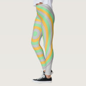 Leggings Légendes sur impression avec conception circulaire (Gauche)
