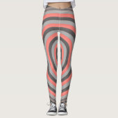 Leggings Légendes sur impression avec conception circulaire (Devant)