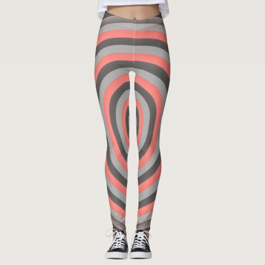 Leggings Légendes sur impression avec conception circulaire (Devant)
