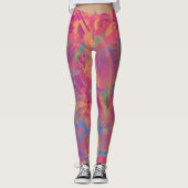 Leggings Légendes texturées multicouleurs (Devant)