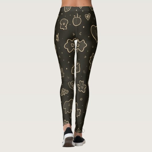 Leggings Légendes toutes-sur-impression (Dos)