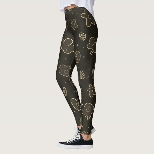 Leggings Légendes toutes-sur-impression (Gauche)