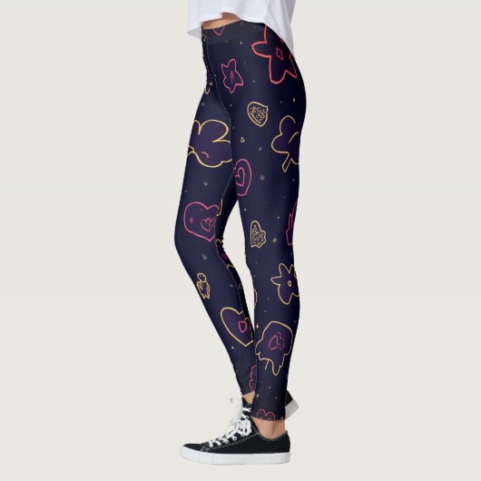 Leggings Légendes toutes-sur-impression (Gauche)