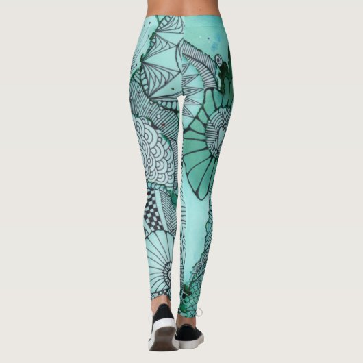 Leggings Légendes Turquoises (Dos)