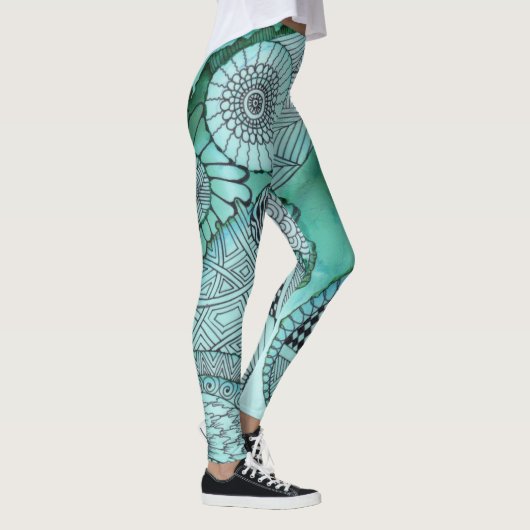 Leggings Légendes Turquoises (Droite)