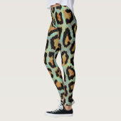Leggings Légendes turquoises pour cool empreinte de léopard (Gauche)