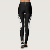 Leggings Légendes UPC en noir avec logo blanc (Dos)