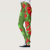 Leggings Légendes vertes de mousse à fleurs (Gauche)