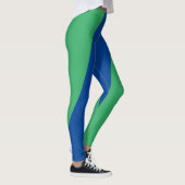 Leggings Légendes vertes et bleues brillantes pour la forme (Droite)